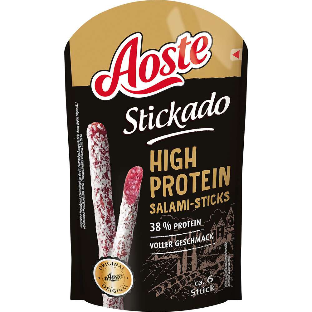 Produktabbildung Aoste Stickado High Protein, Salami-Stick