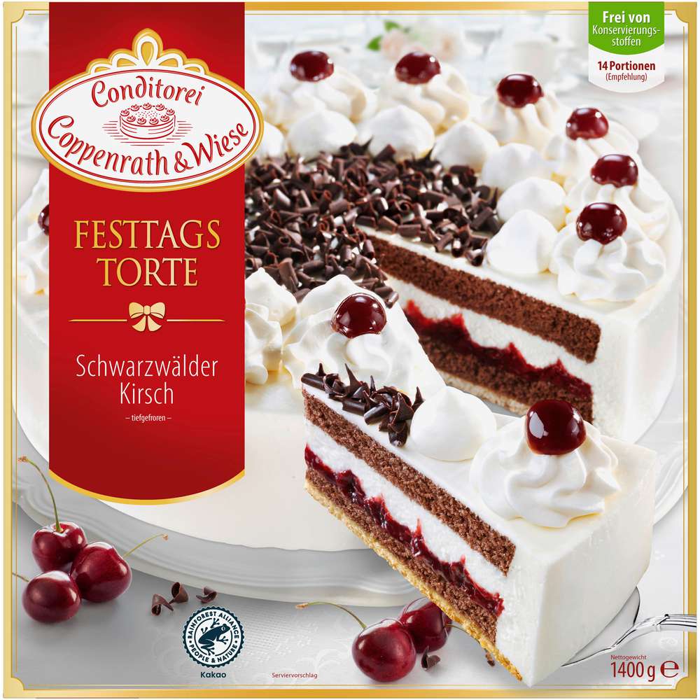 Produktabbildung Conditorei Coppenrath & Wiese Festtagstorte Schwarzwälder-Kirsch, tiefgekühlt