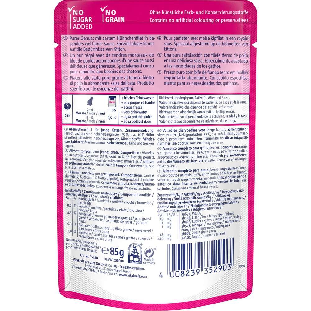 Produktabbildung Vitakraft Katzen-Nassfutter Poésie Délice, Kitten, Huhn