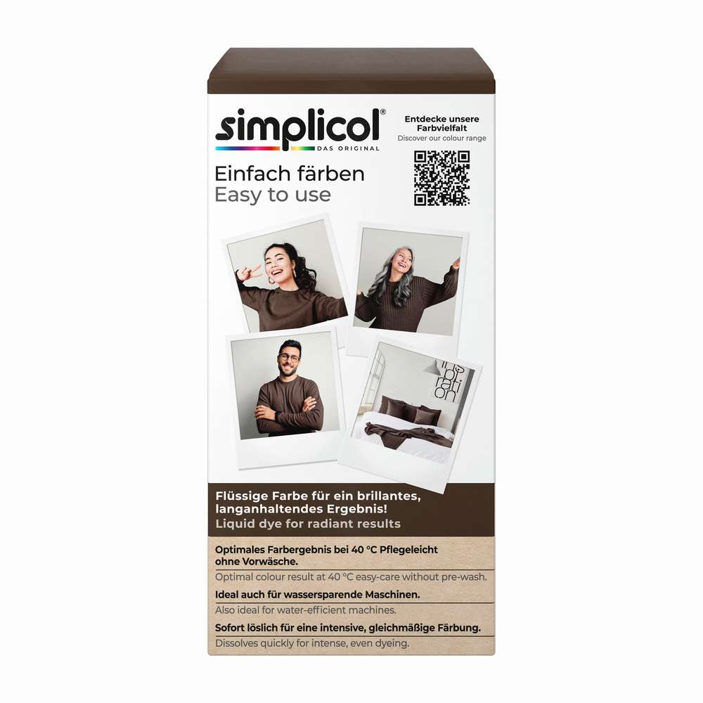 Produktabbildung simplicol Textilfarbe Intensiv, Espresso-Braun