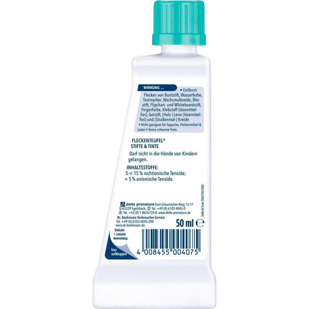 Produktabbildung Dr. Beckmann Fleckenteufel Fleckenentferner, Stifte & Tinte