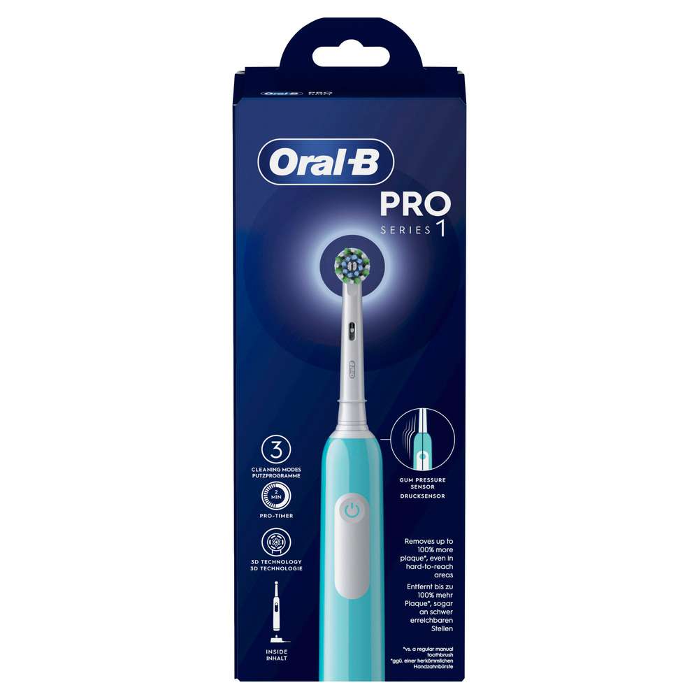 Produktabbildung Oral-B Elektrische Zahnbürste Pro 1, Caribbean Blue