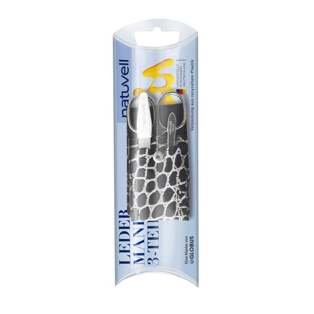 Produktabbildung natuvell Maniküre-Set mit Etui aus Leder