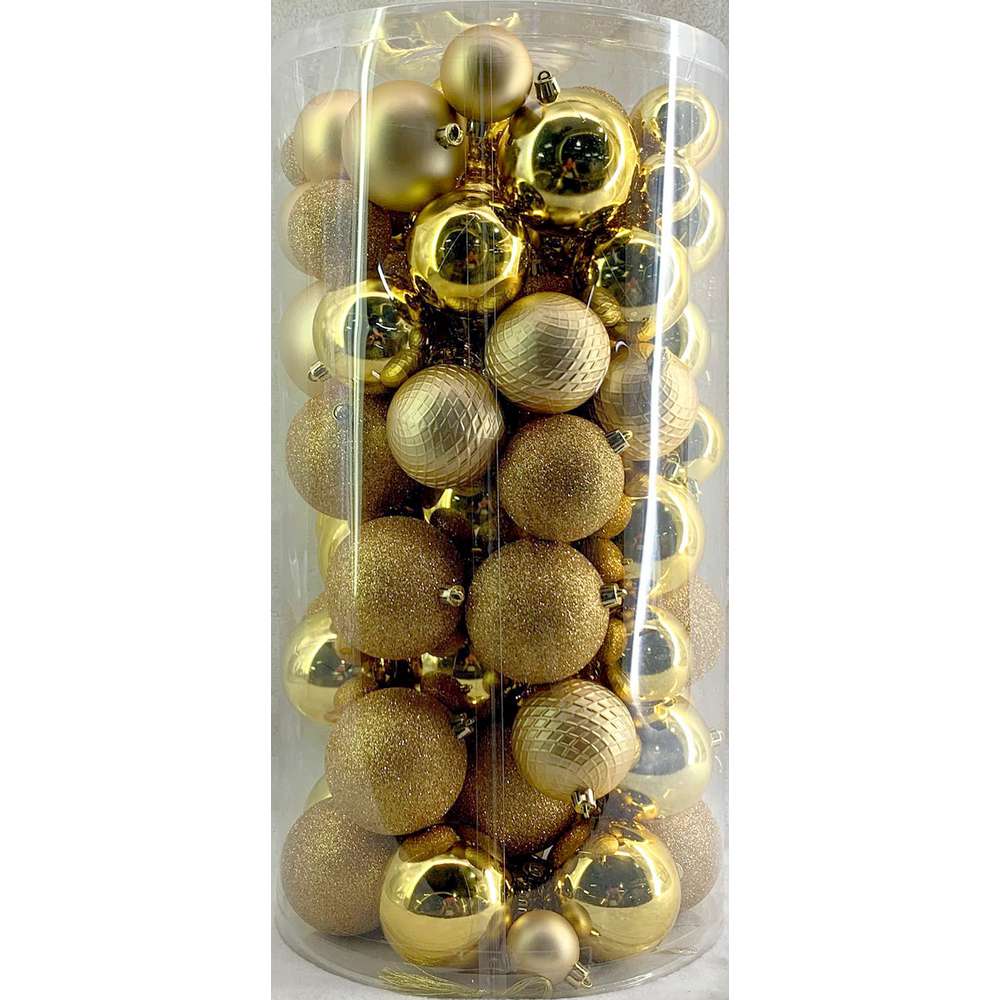 Produktabbildung keine Marke Kunststoffkugeln gold, 100er