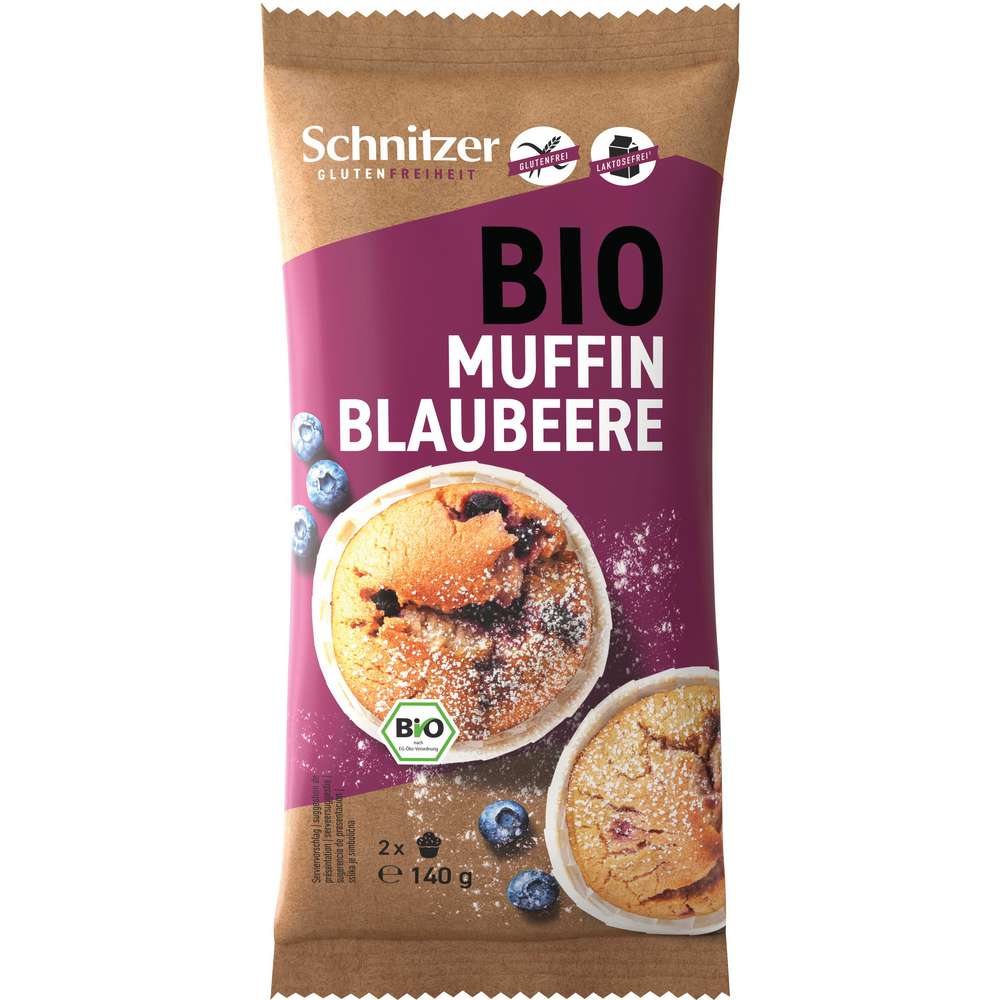 Produktabbildung Schnitzer Bio Muffin, Blueberry