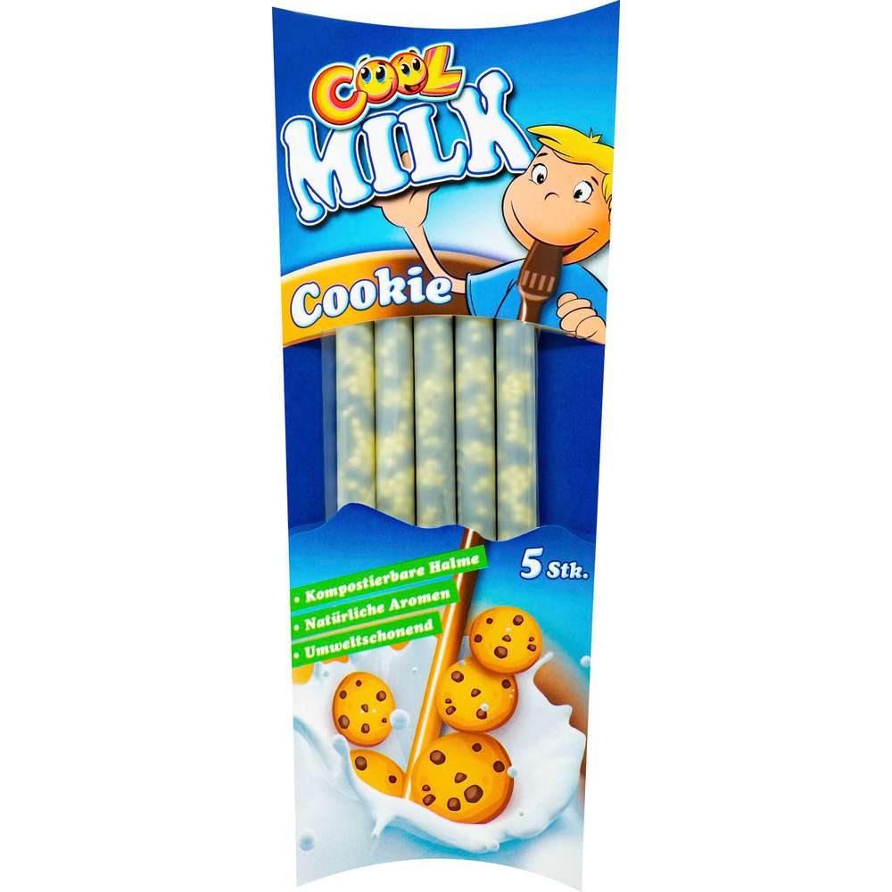 Produktabbildung Cool Milk Trinkhalm Aromaperlen, Cookie