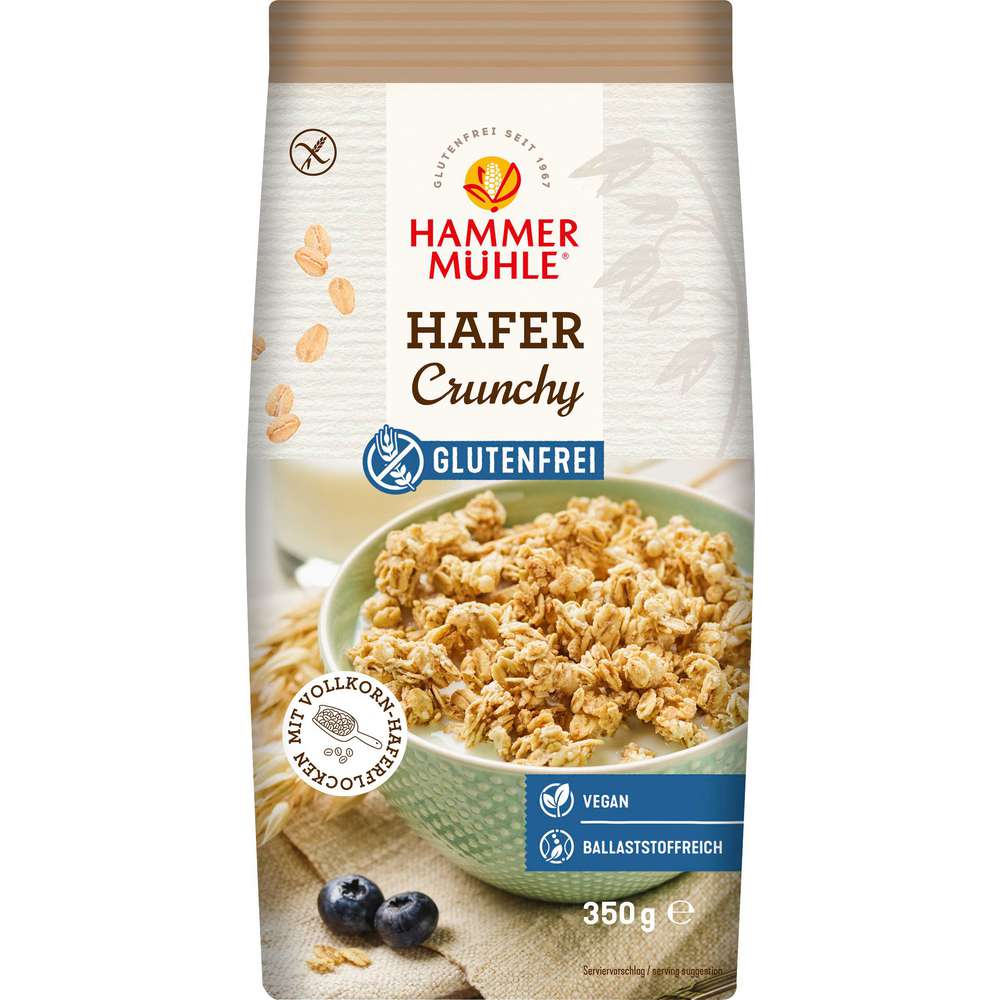 Produktabbildung Hammermühle Müsli, Hafer Crunchy glutenfrei