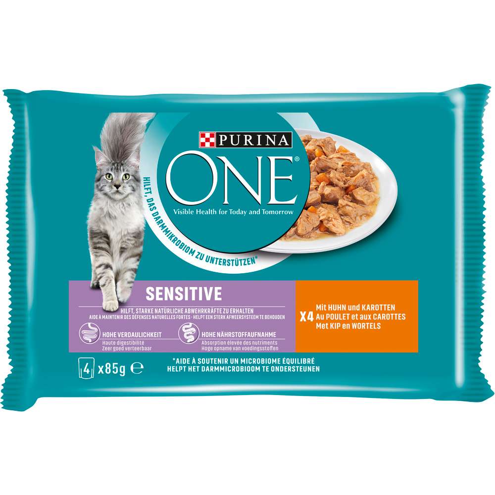 Produktabbildung Purina Katzen-Nassfutter One, Sensitive, Huhn