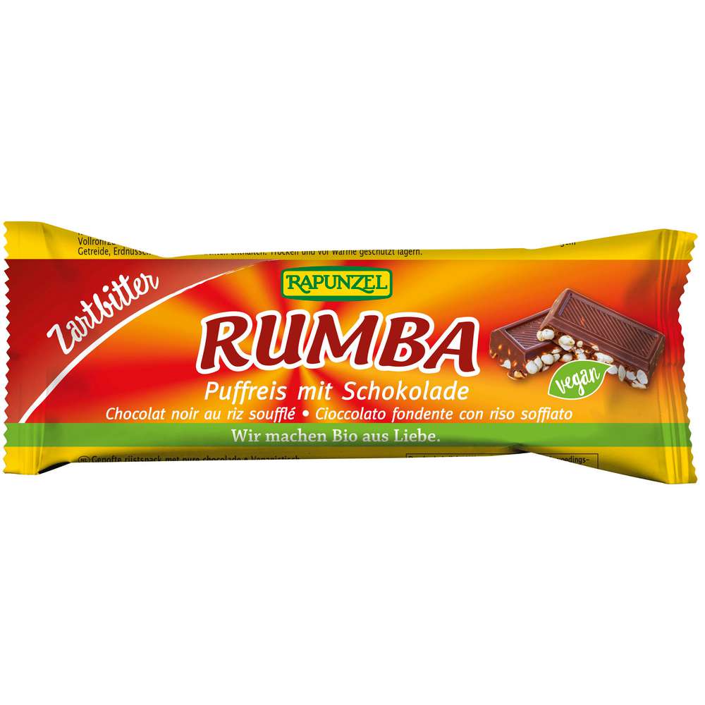 Produktabbildung Rapunzel Puffreis Rumba mit Zartbitter Schokolade