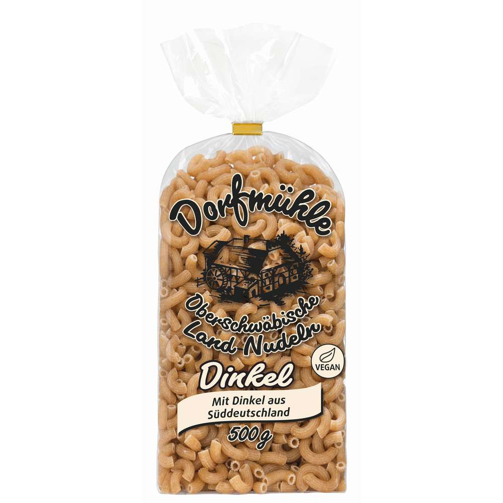 Produktabbildung Dorfmühle Dinkel-Nudeln, Hörnchen