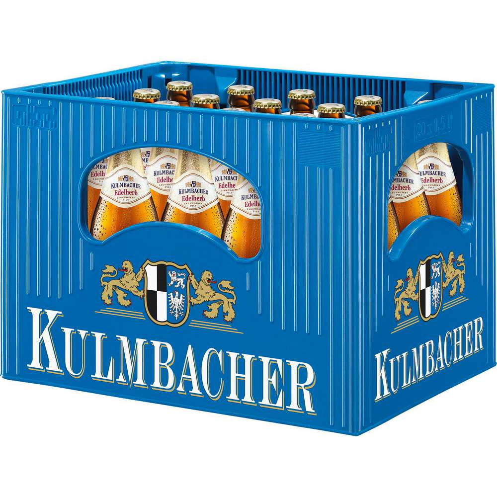 Produktabbildung Kulmbacher Pilsener Bier, edelherb 4,9% (20x 0,500 Liter)