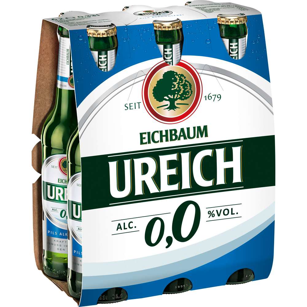 Produktabbildung Eichbaum Ureich Pils Alkoholfrei (6x 0,330 Liter)