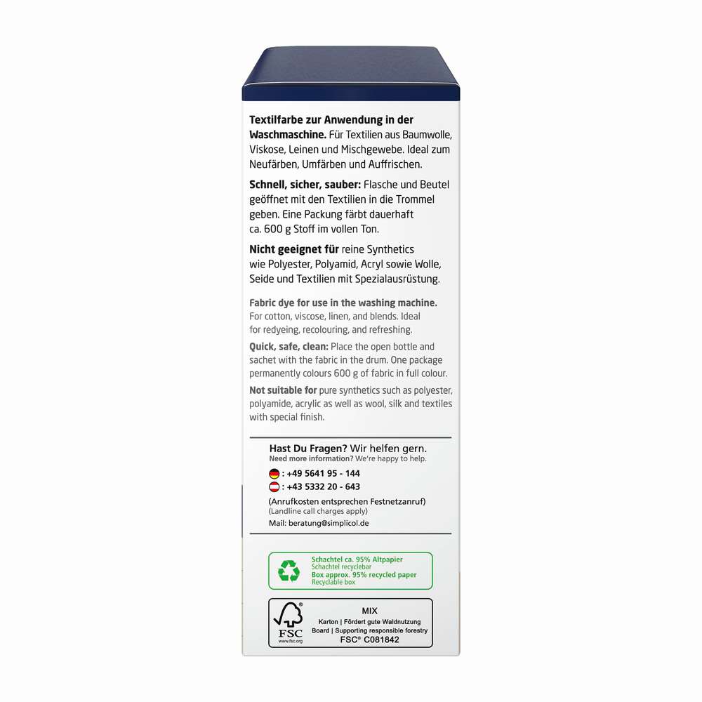 Produktabbildung simplicol Textilfarben intensiv, Nacht-Blau