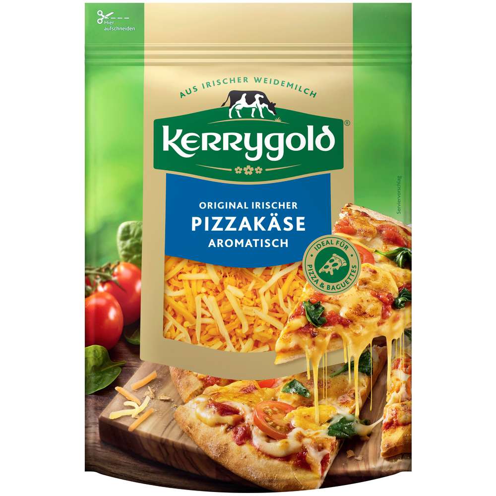 Produktabbildung Kerrygold Irischer Pizzakäse, herzhaft & zart schmelzend