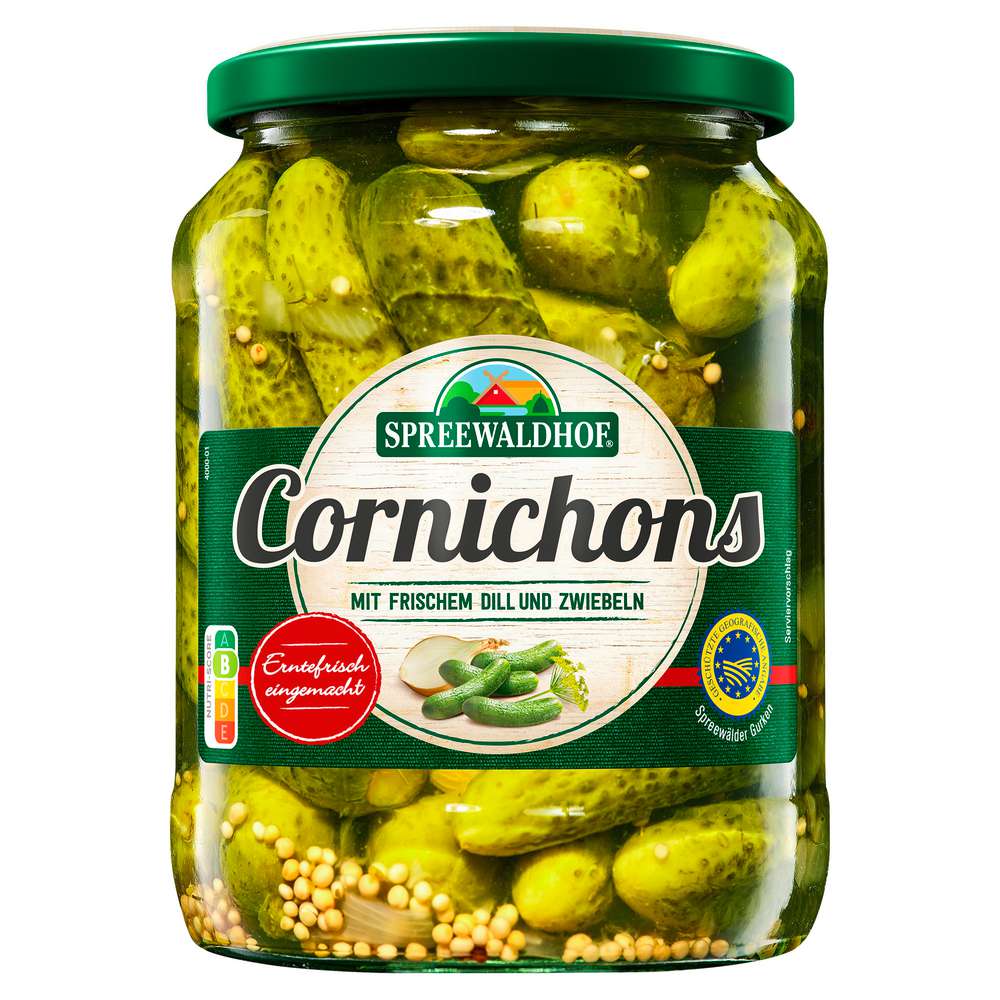 Produktabbildung Spreewaldhof Cornichons, Dill und Zwiebeln