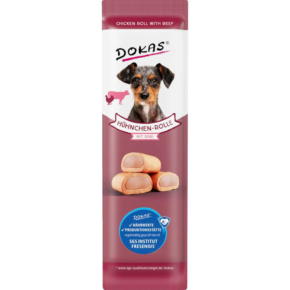 Produktabbildung Dokas Hunde-Snack Rolle, Huhn-Rind