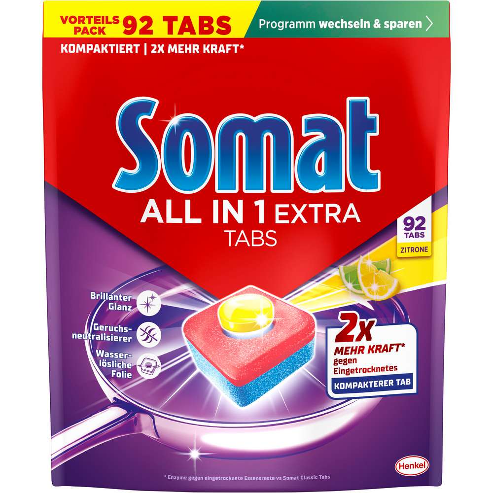 Produktabbildung Somat Spülmaschinen-Tabs All in 1, Zitrone