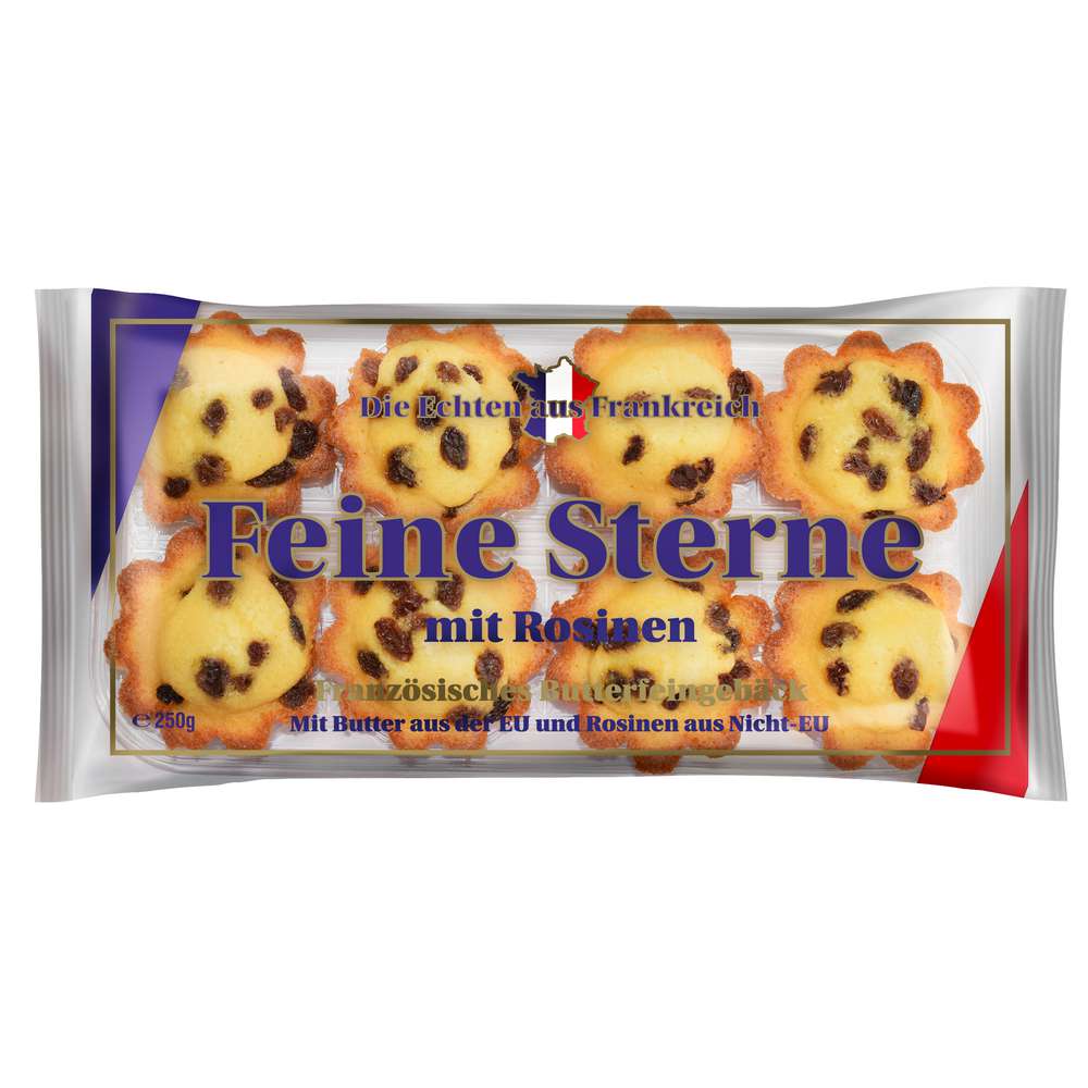 Produktabbildung Pico Food Gmbh Kuchensnack Feine Sterne, Rosinen