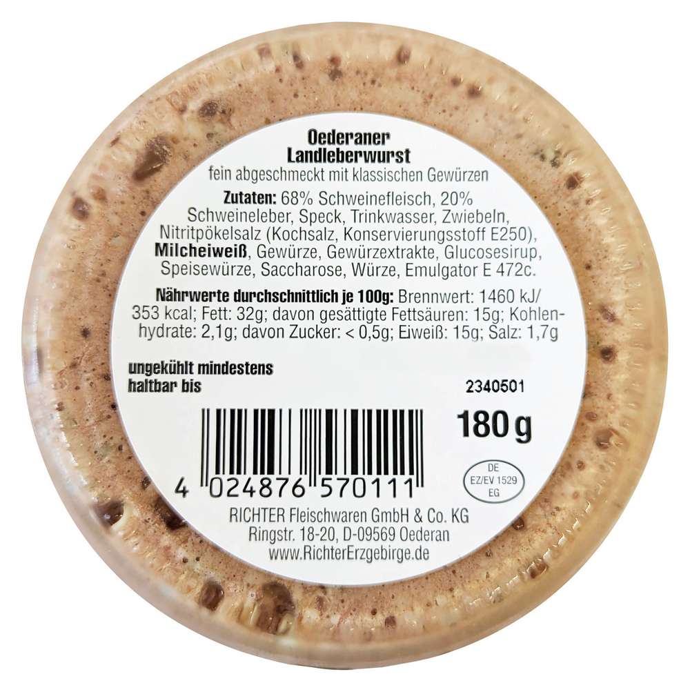 Produktabbildung Richter Leberwurst im Glas