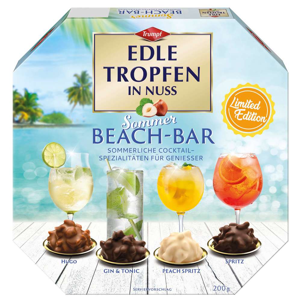 Produktabbildung Trumpf Pralinen Edle Tropfen in Nuss: Beach-Bar