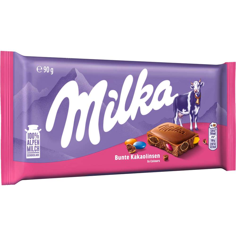Produktabbildung Milka Tafelschokolade Kakaolinsen