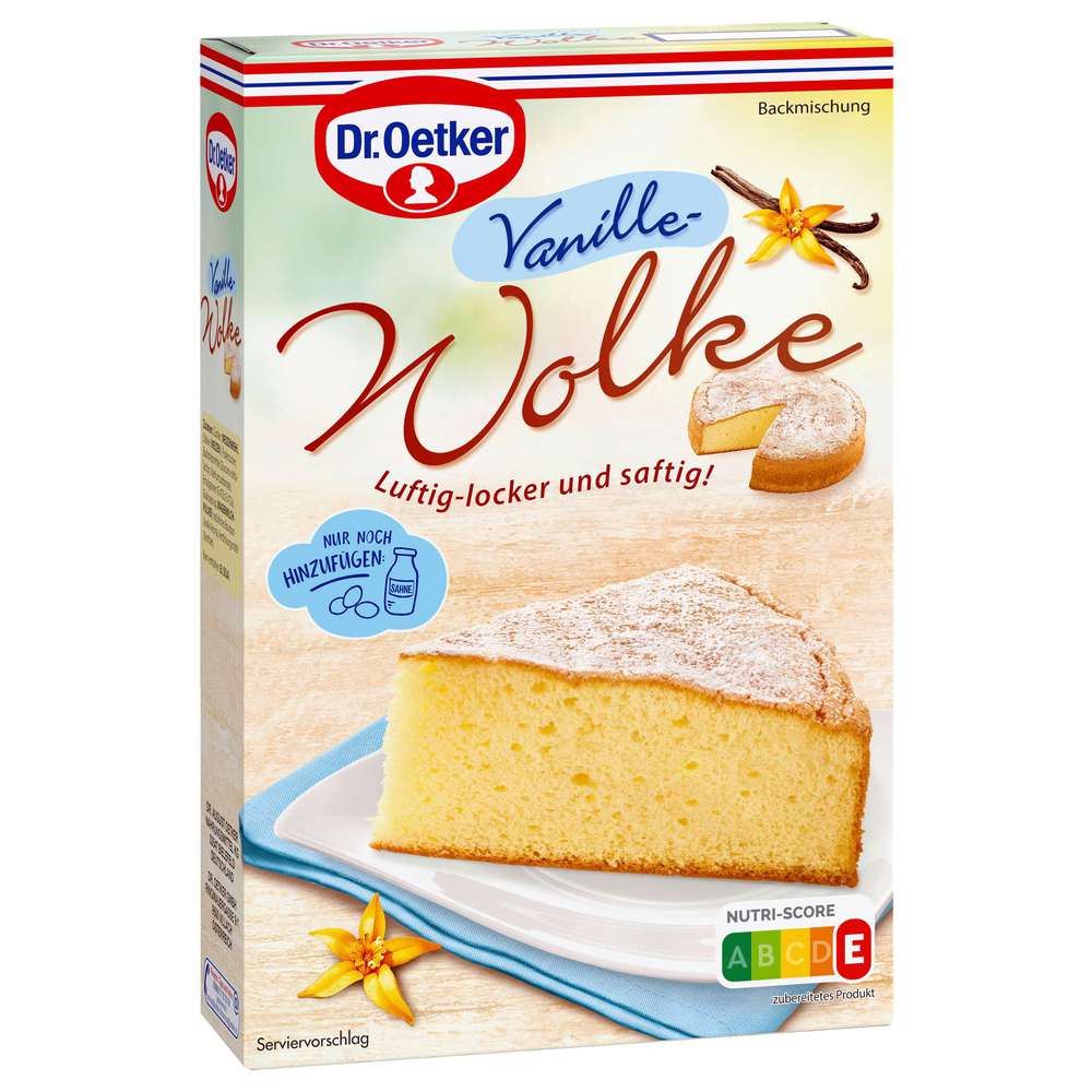 Produktabbildung Dr. Oetker Backmischung Wolke, Rührkuchen Vanille