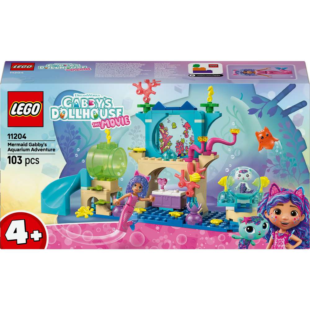 Produktabbildung Lego LEGO Gabbys Puppenhaus Meerjungfrau Gabbys Aquarium Abenteuer 11204