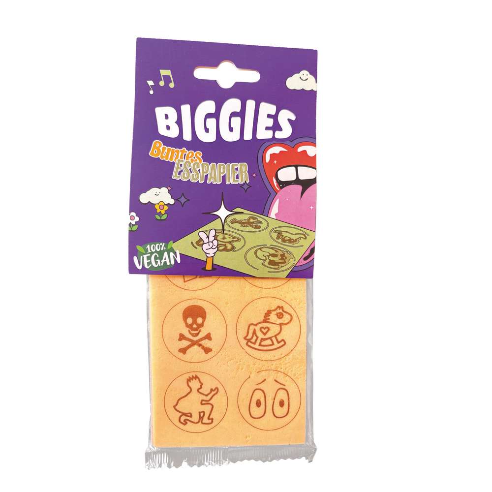 Produktabbildung Biggies Buntes Esspapier, Vegan