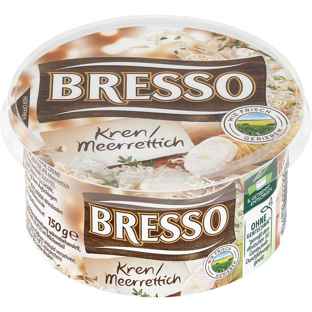 Produktabbildung Bresso Frischkäse, Meerrettich