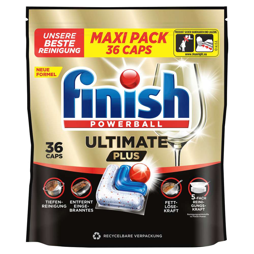 Produktabbildung Finish Spülmaschinen-Tabs, Powerball Ultimate Plus Fresh