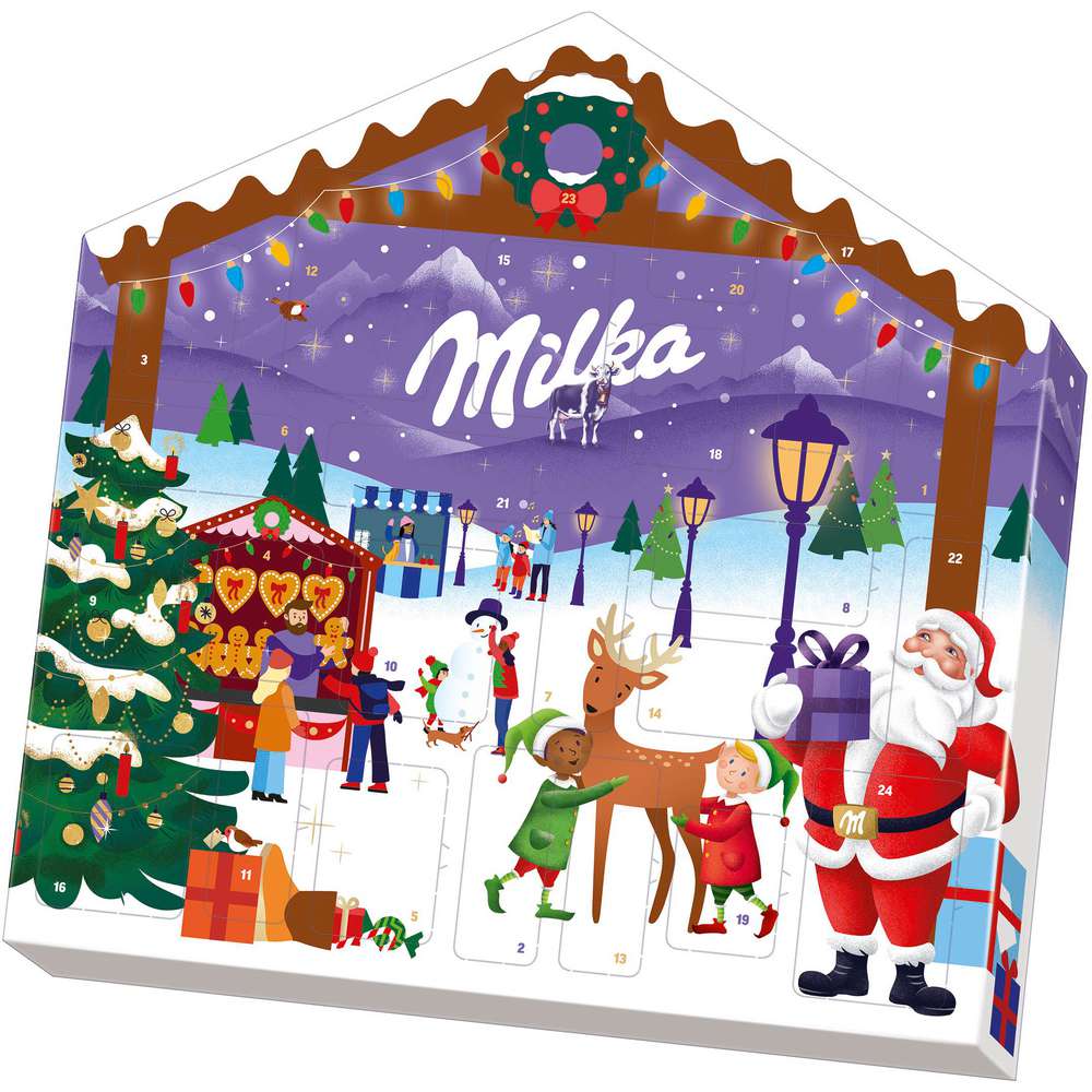 Produktabbildung Milka Adventskalender, Schokoladen-Mix