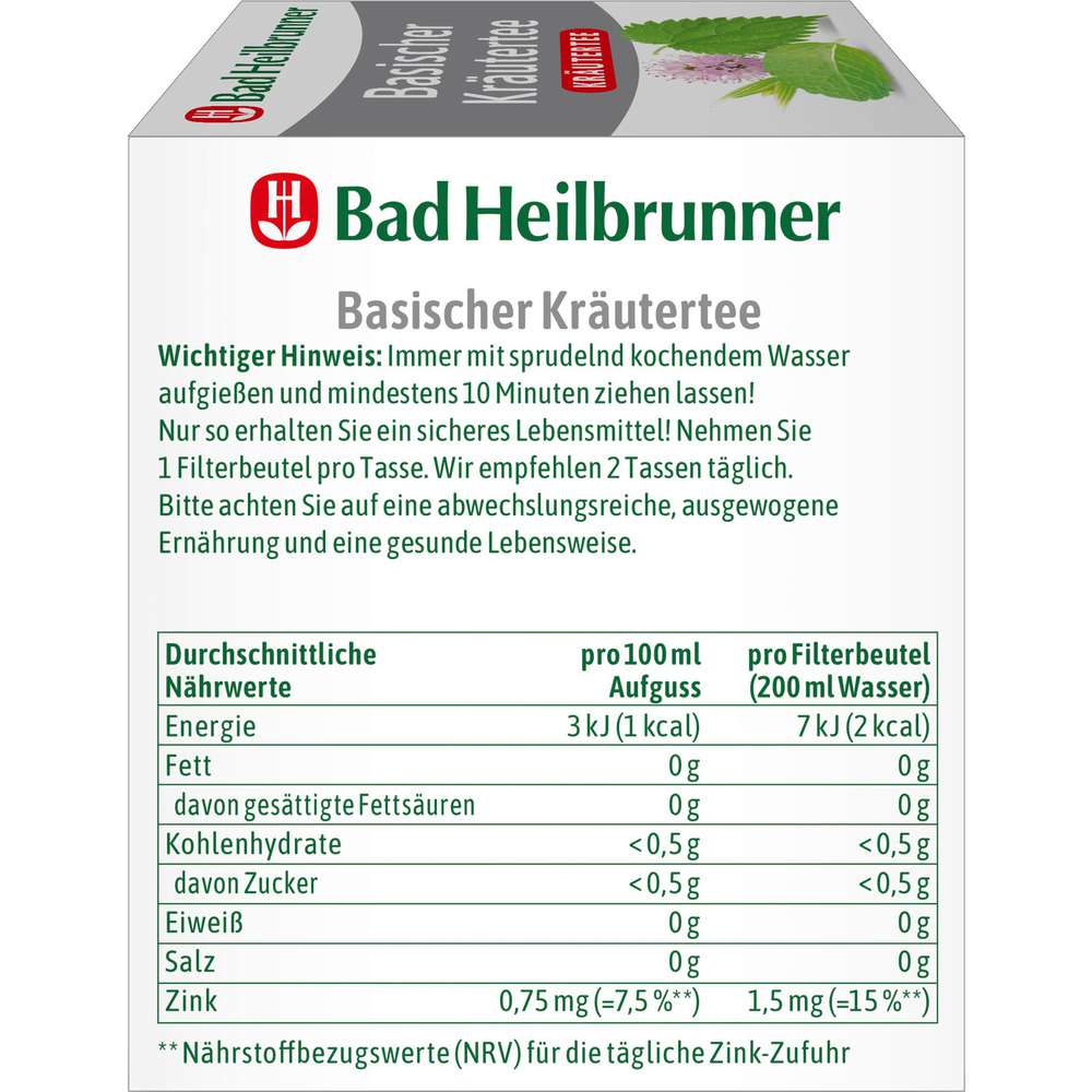 Produktabbildung Bad Heilbrunner Basische Kräuter Tee