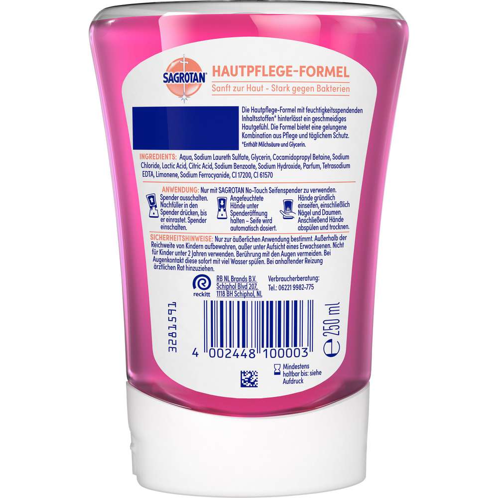 Produktabbildung Sagrotan Flüssige Handseife No Touch Nachfüller, Brombeere & Waldfrucht