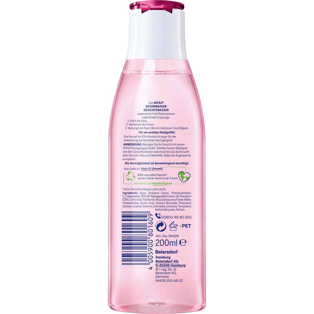 Produktabbildung Nivea Gesichtswasser, Rosenwasser, alle Hauttypen