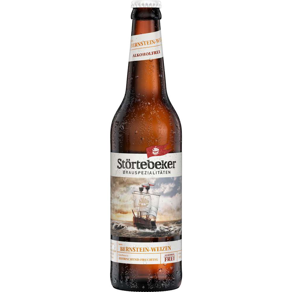 Produktabbildung Störtebeker Bio Weizenbier Bernstein Weizen, alkoholfrei