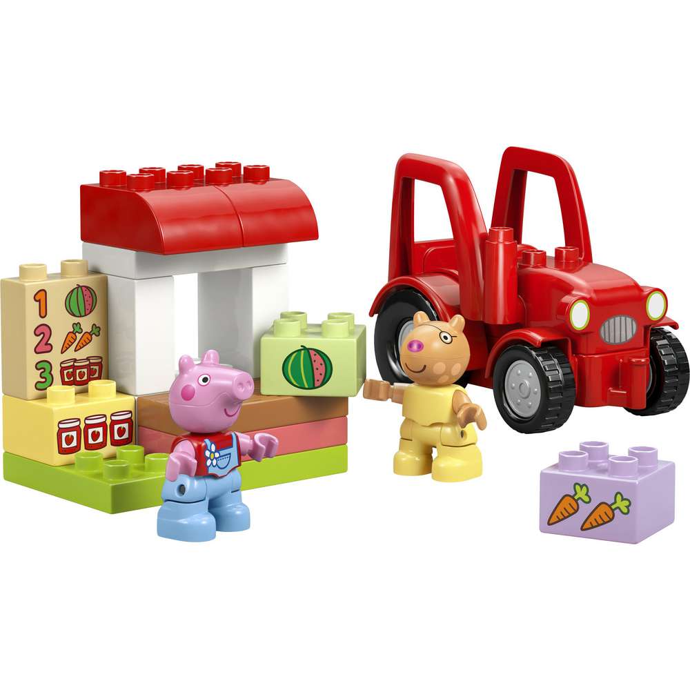 Produktabbildung Lego LEGO DUPLO Peppa Wutz Traktor und Marktstand 10468