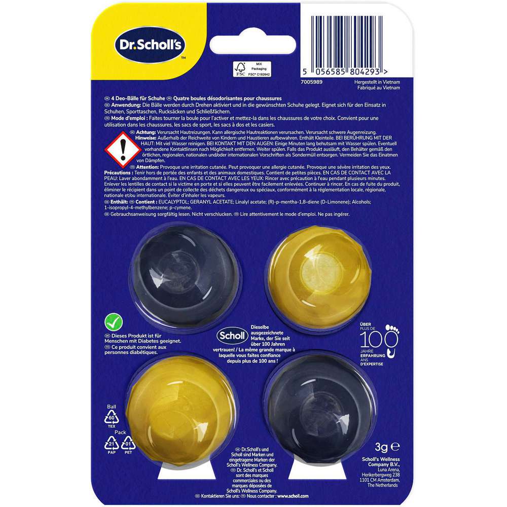Produktabbildung Dr.Scholl's Schuh-Deo Bälle