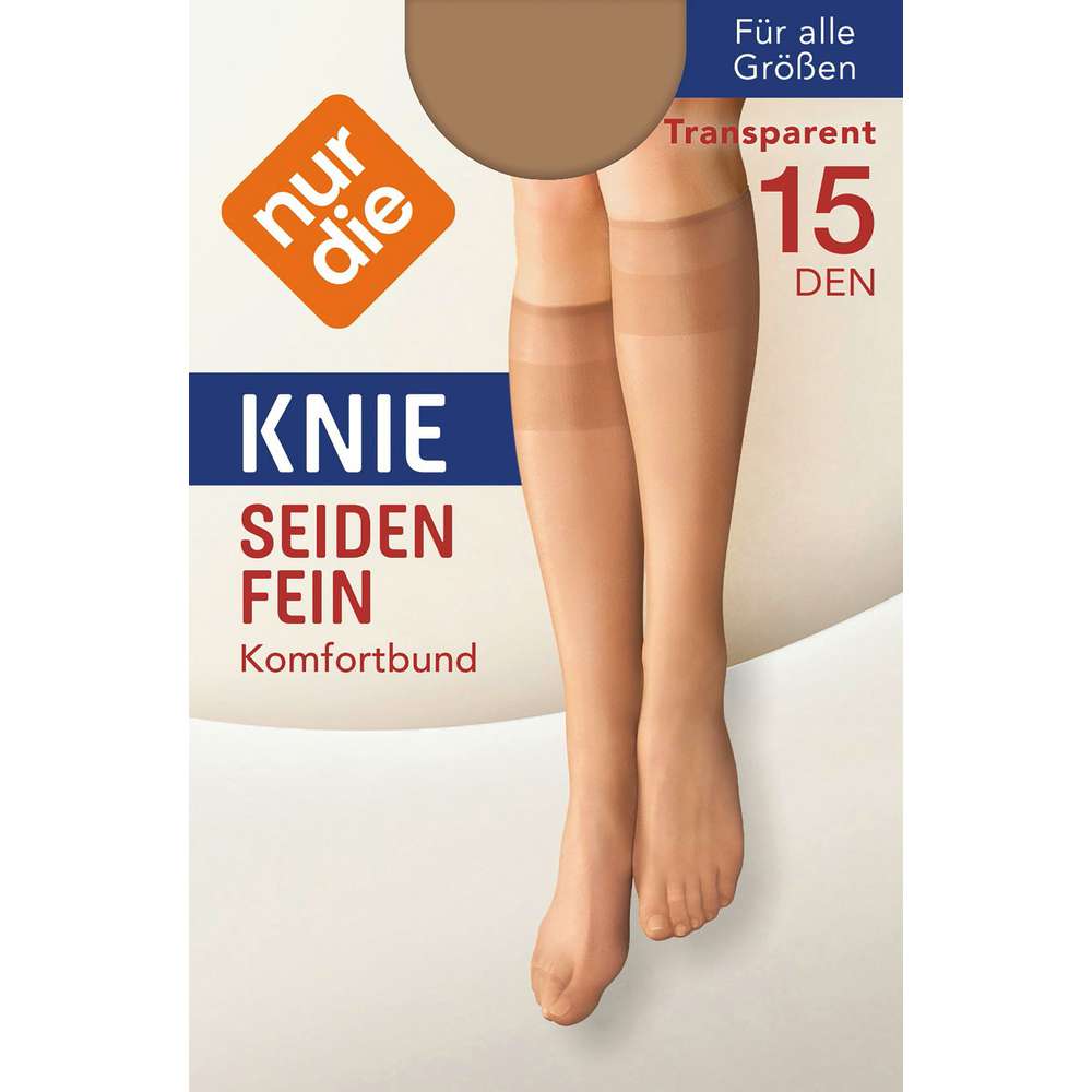 Produktabbildung Nur Die Kniestrümpfe Seidenfein, amber, onesize