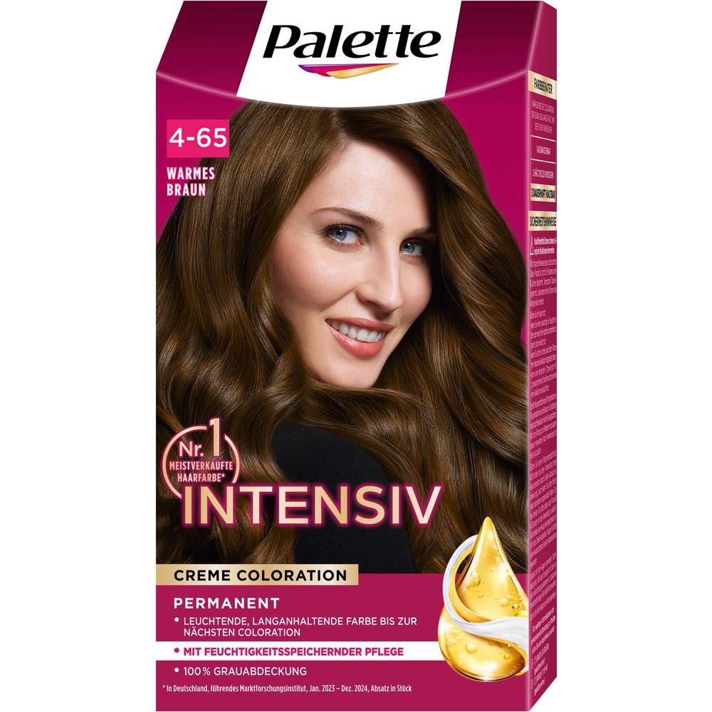 Produktabbildung Poly Palette Intensiv Creme Coloration, 4-65 Warmes Braun