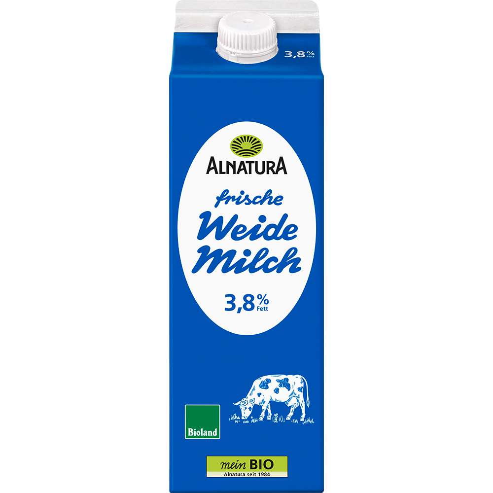 Produktabbildung Alnatura Frische Vollmilch 3,7% Fett