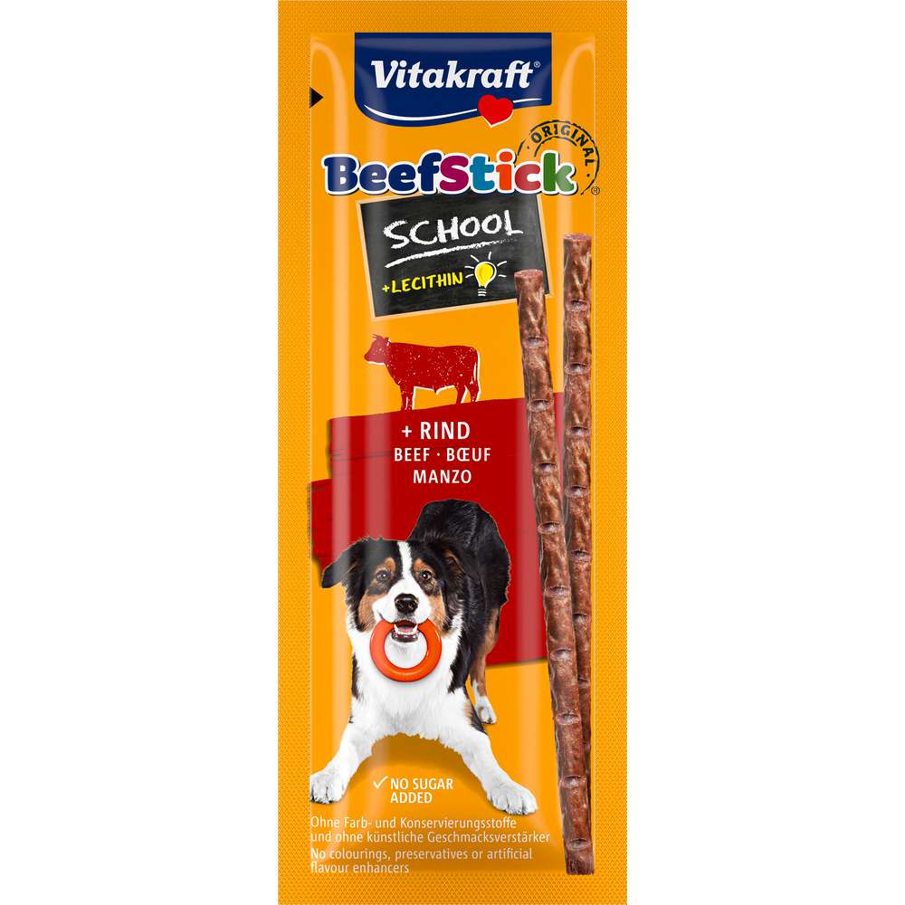 Produktabbildung Vitakraft Hunde-Snack Beef Stick School, Rindsalami