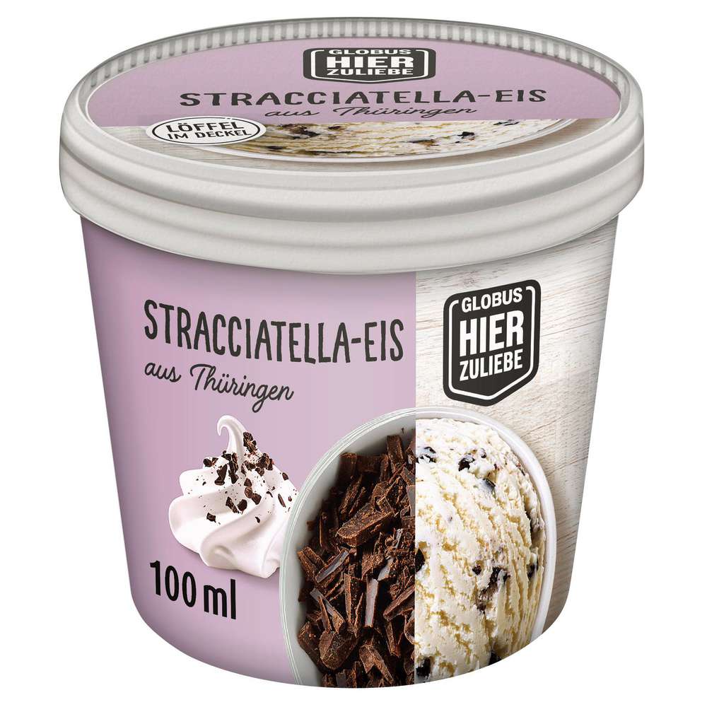 Produktabbildung GLOBUS HierZuliebe Eis, Stracciatella