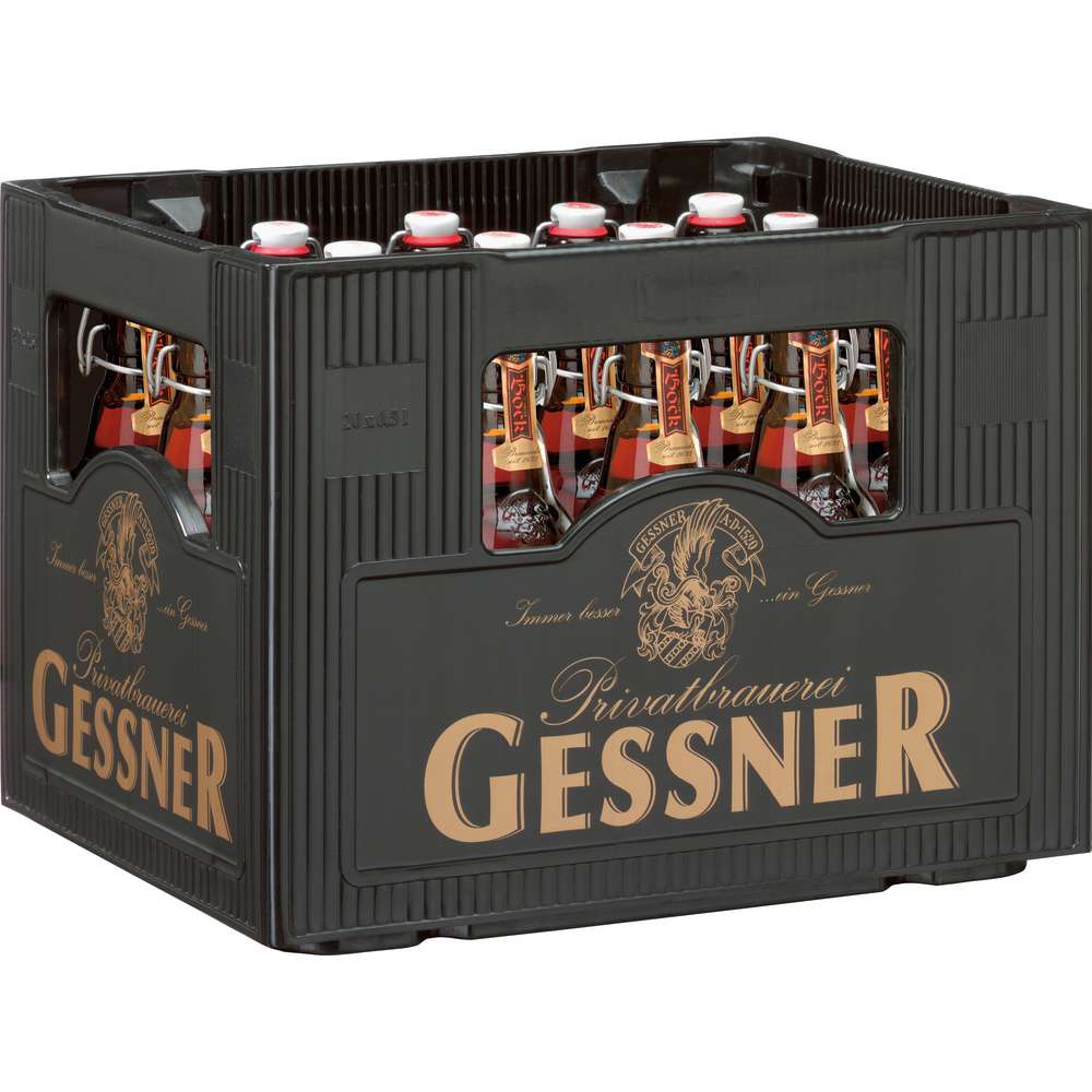 Produktabbildung Gessner Bockbier, dunkel 6,8% (20x 0,500 Liter)