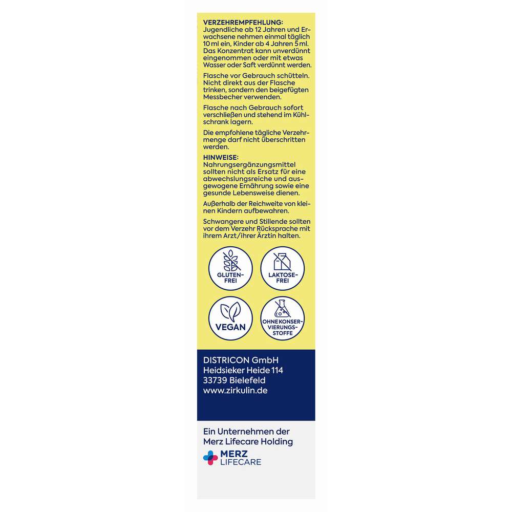 Produktabbildung Zirkulin Vital Mikronährstoffkonzentrat