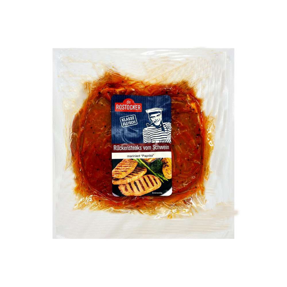 Produktabbildung Rostocker Schweine-Rückensteaks Paprika