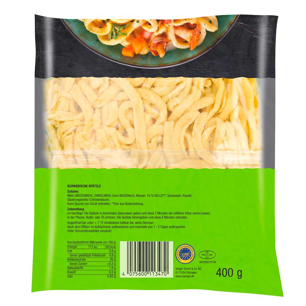 Produktabbildung Bürger Eierspätzle