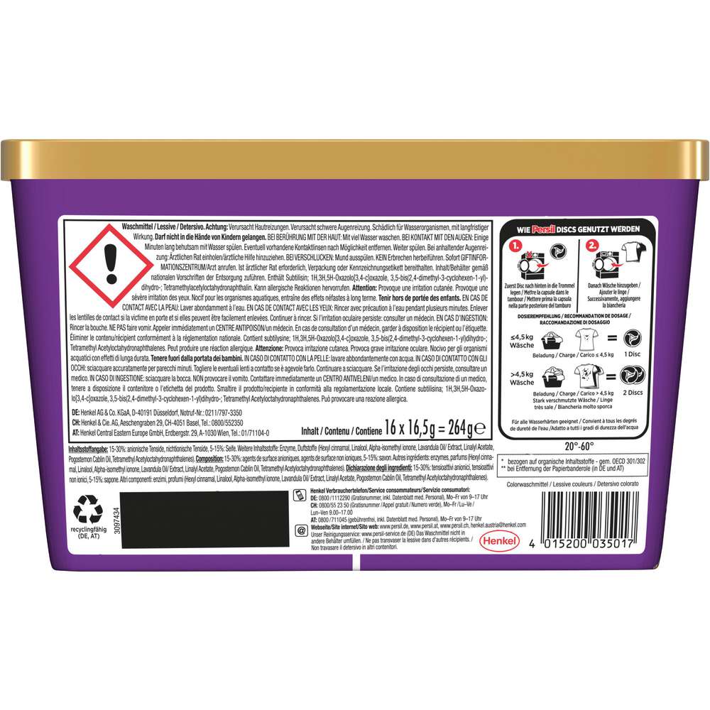 Produktabbildung Persil Color-Waschmittel, 4in1 Discs, Tiefenrein