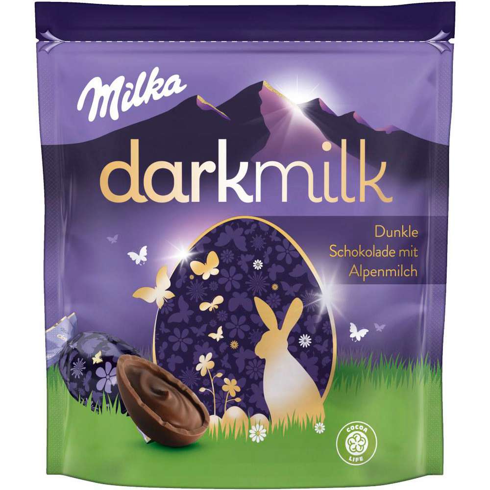 Produktabbildung Milka Schokoeier, Darkmilk