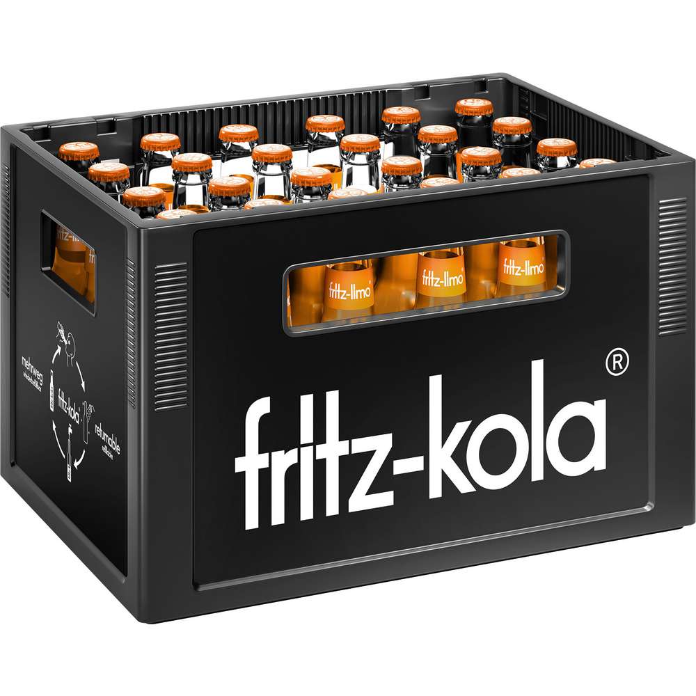 Produktabbildung Fritz-Limo Orangen-Limonade (24x 0,330 Liter)