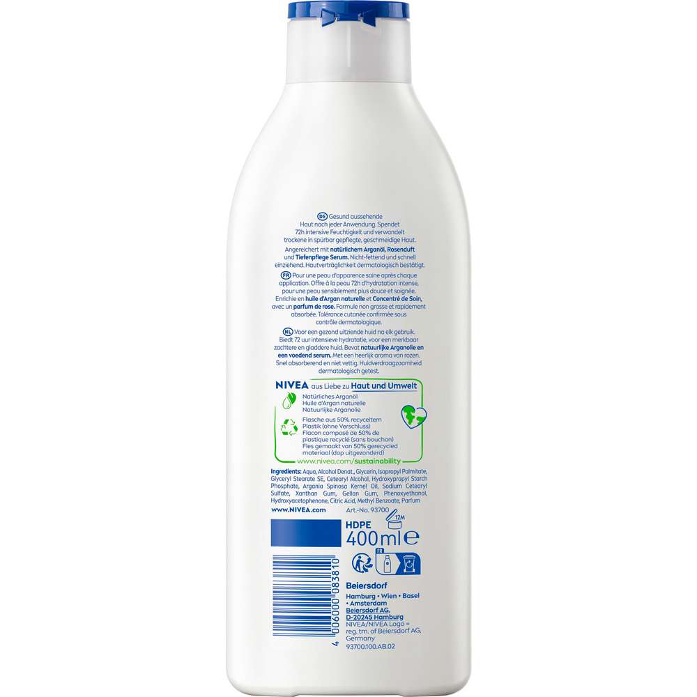 Produktabbildung Nivea Bodylotion, Rosenblüte